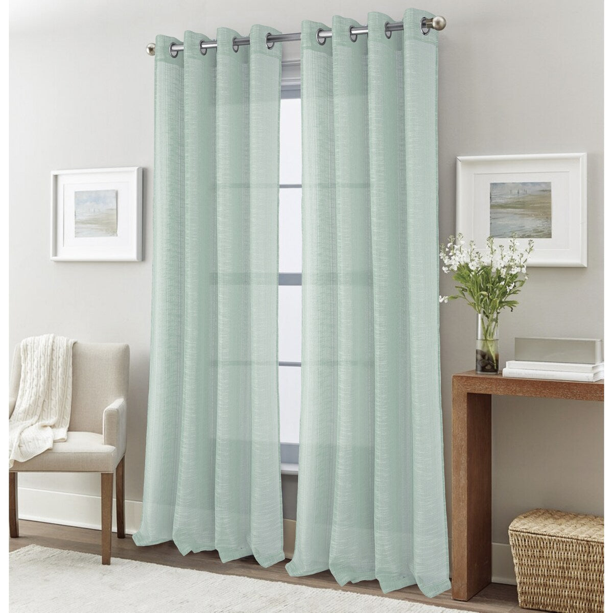 Dexter Linen Texture Window Curtain Panel