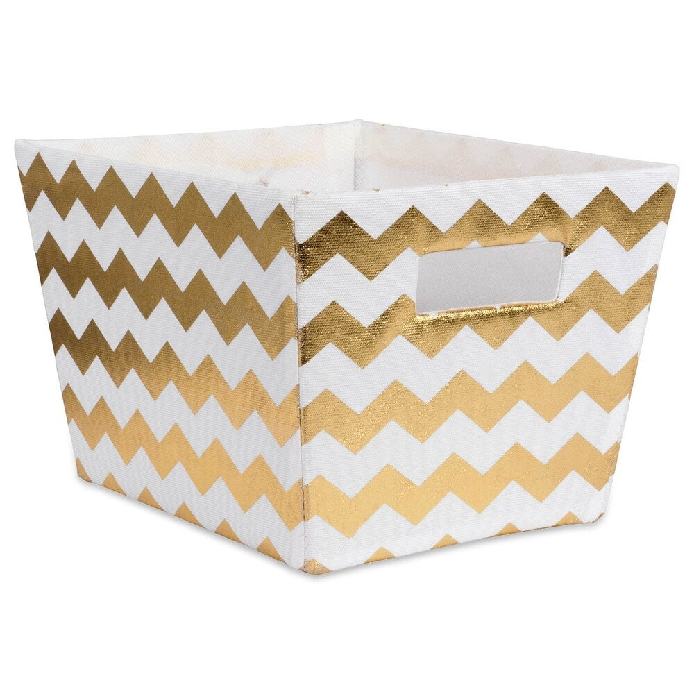 DII Hardsided Chevron Decorative Storage Trapezoid