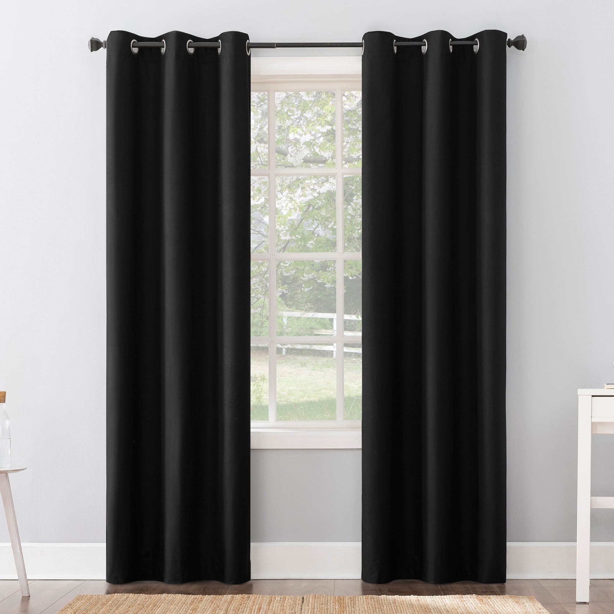 Sun Zero Cyrus Thermal Total Blackout Grommet Curtain Panel, Single Panel