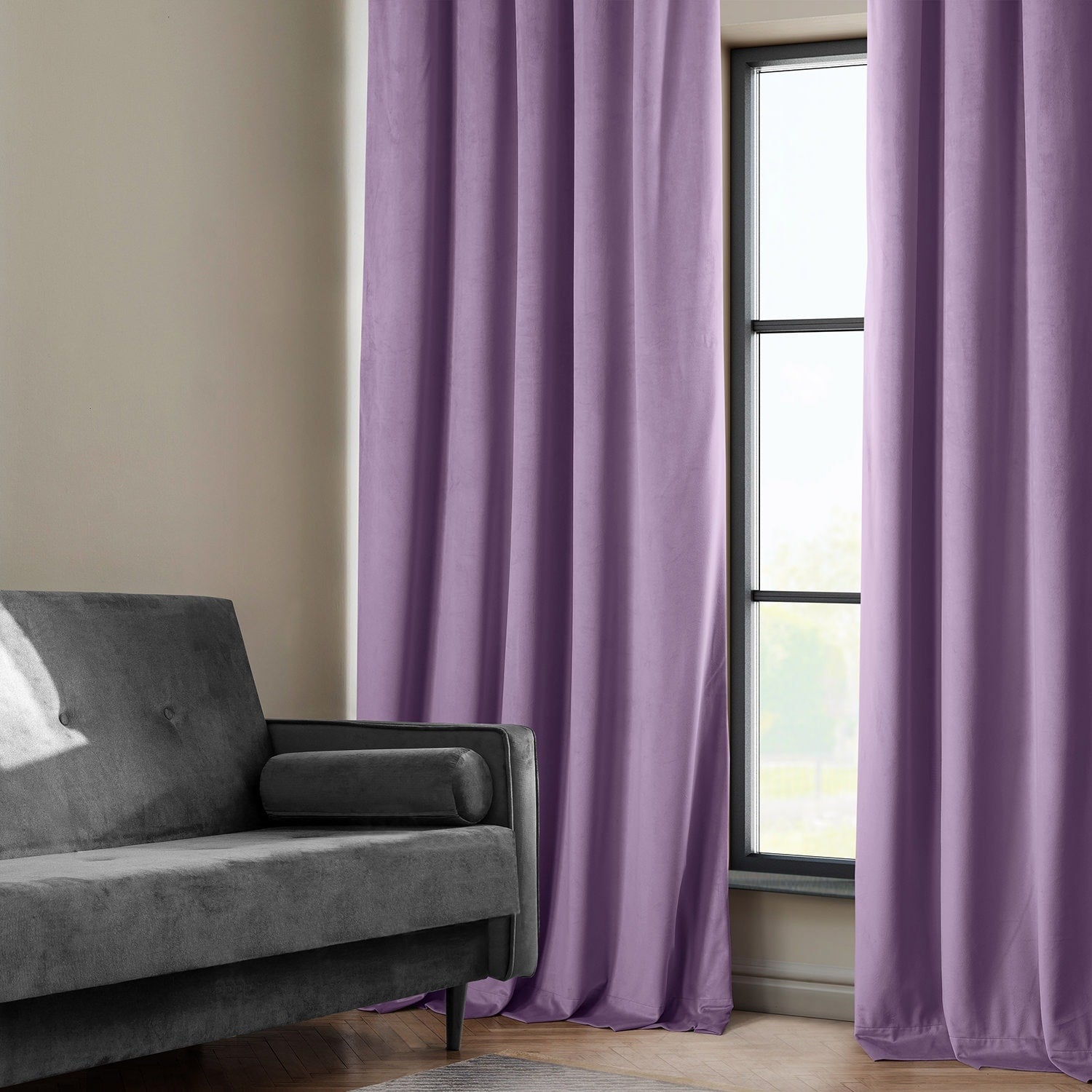 Exclusive Fabrics Heritage Plush Velvet Room Darkening Curtain (1 Panel) - Luxurious Single Drapery for Enhanced Room Darkening