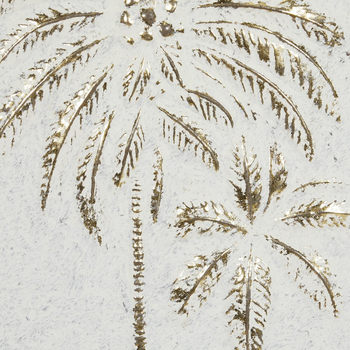 Metal Tree Relief Palm Home Wall Decor with Gold Detailing - Gold - Roche River Decor