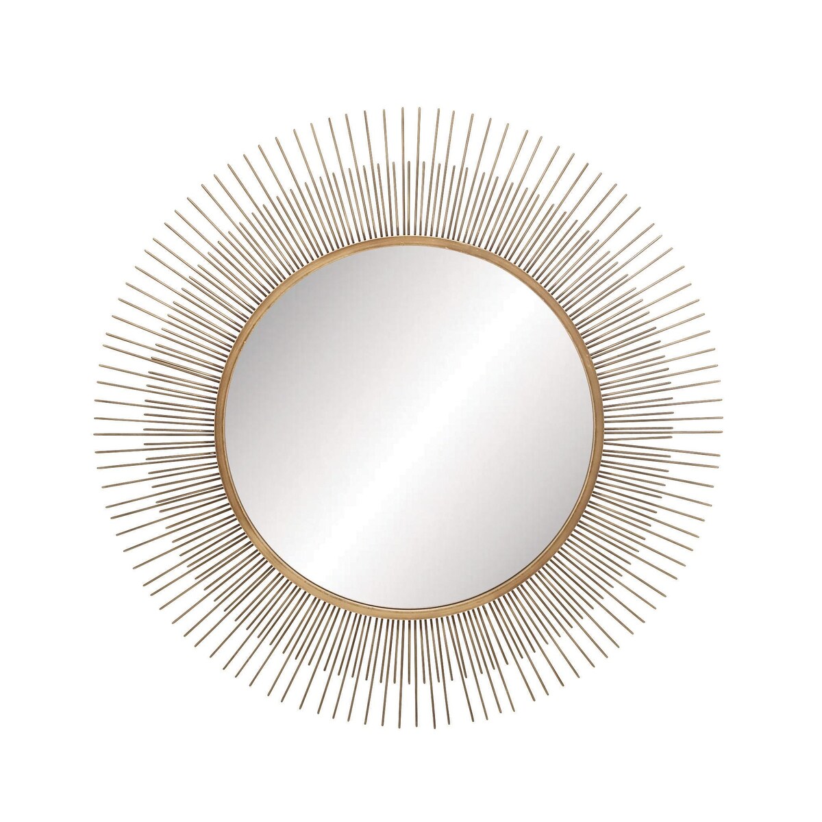 Metal Starburst Room Wall Mirror - Gold - Roche River Decor