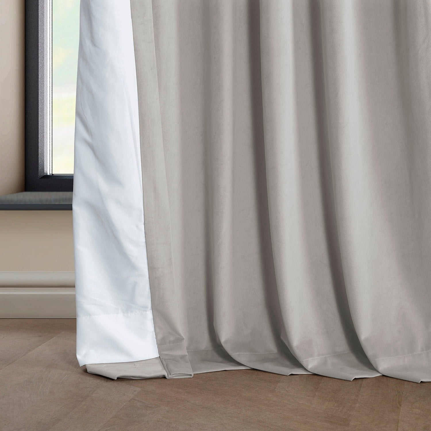 Exclusive Fabrics Heritage Plush Velvet Room Darkening Curtain (1 Panel) - Luxurious Single Drapery for Enhanced Room Darkening