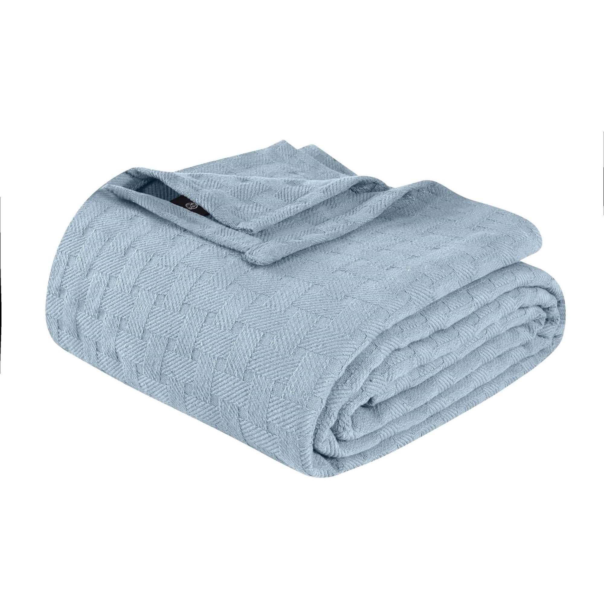 Superior Basketweave All-Season Bedding Cotton Blanket