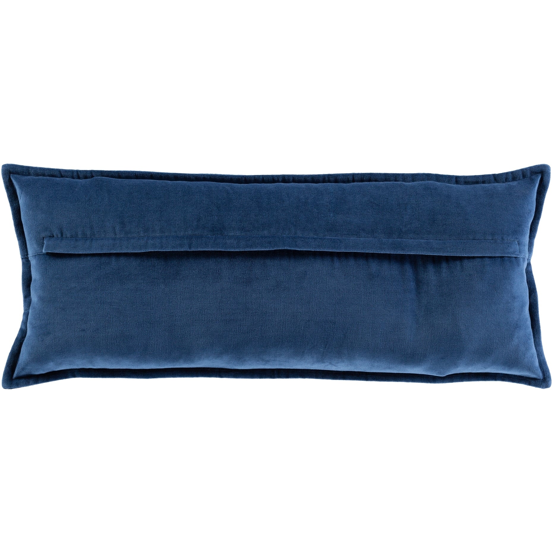 Livabliss Vianne Solid Cotton Velvet 30-inch Lumbar Throw Pillow