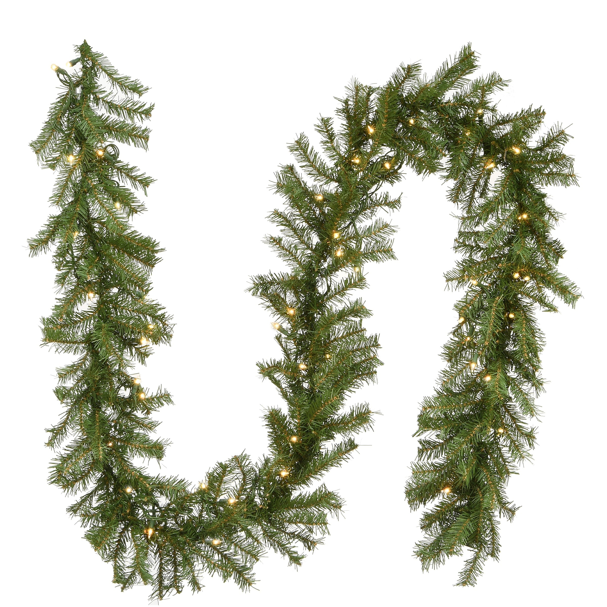 National Tree Company 9 ft. Norwood Fir Garland with Clear Lights - 9 ft