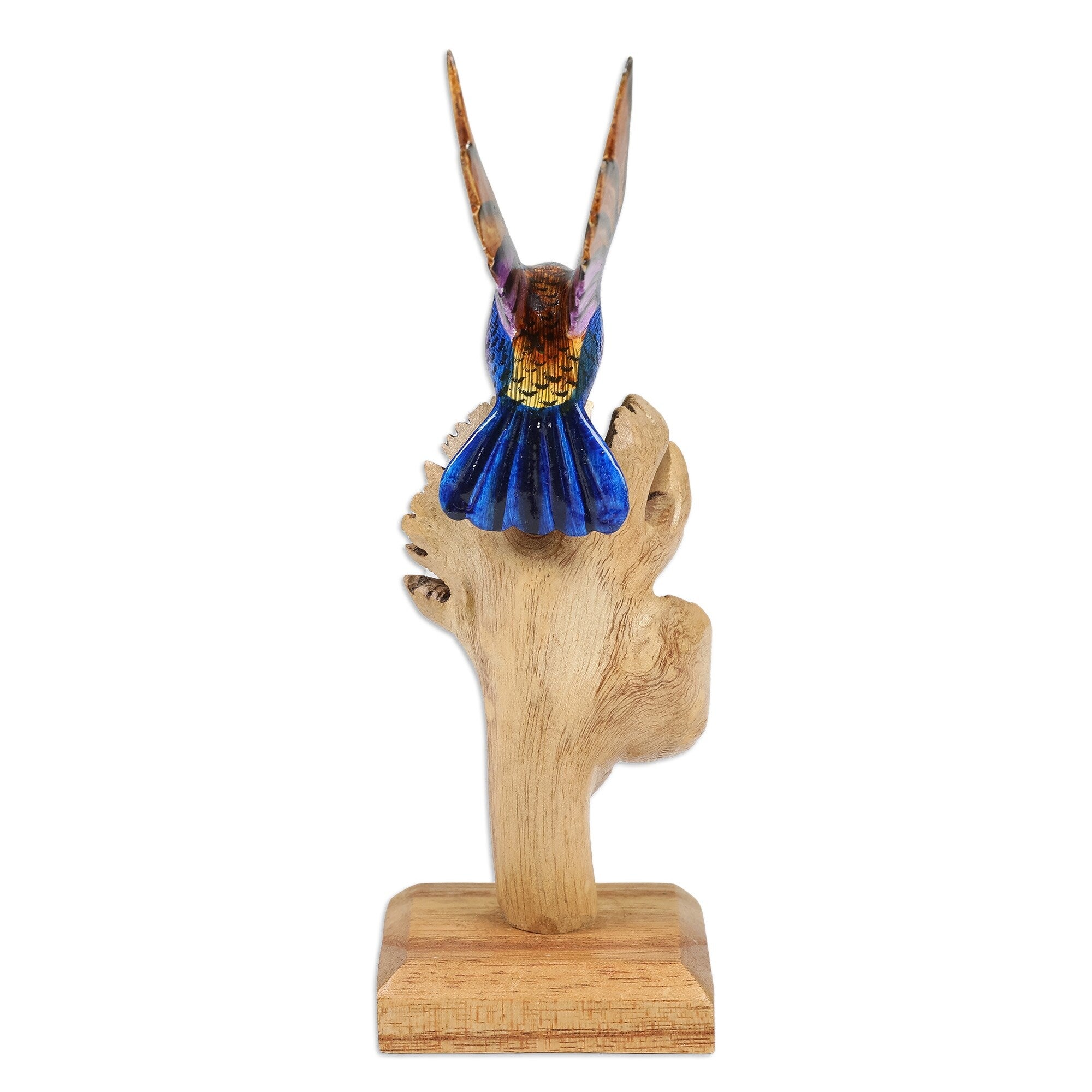 Novica Handmade Divine Bird Wood Sculpture