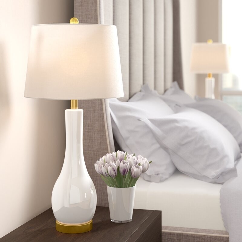 28.5 Ceramic Table Lamp Set with USB (Set of 2)