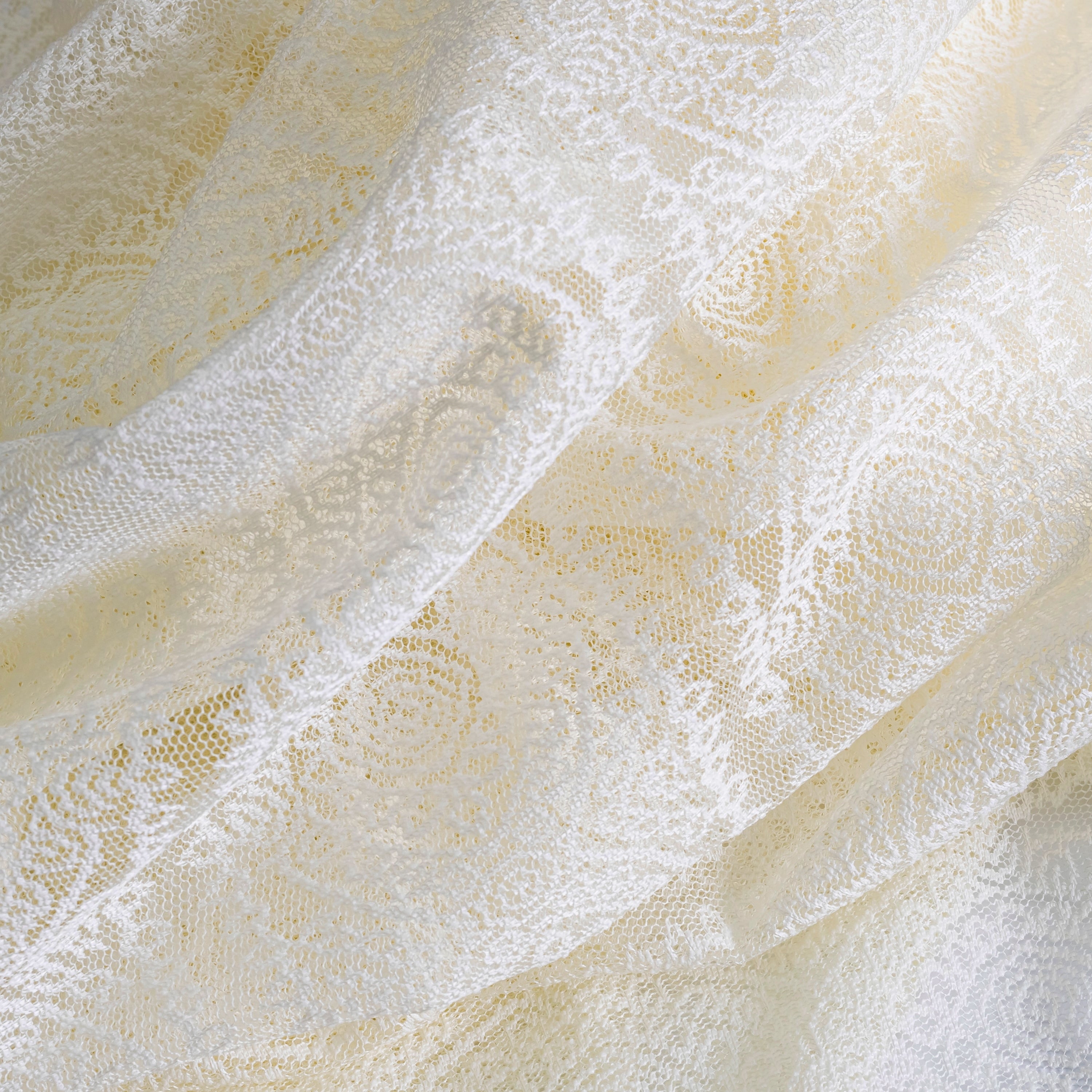 Stripe Lace Gorgeous Sheer Rod Pocket Panel