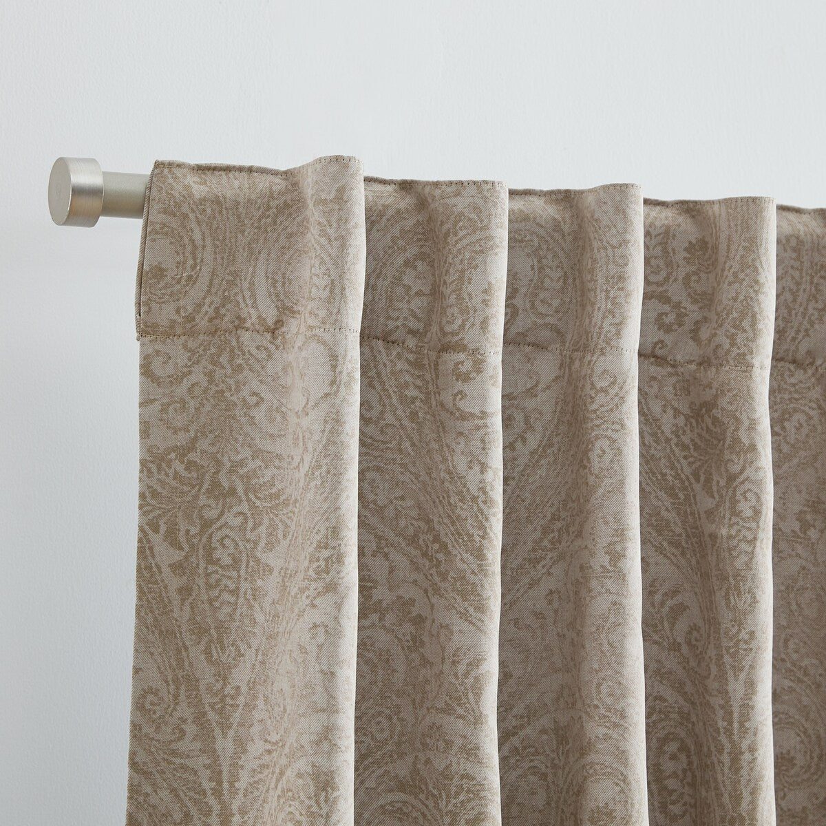 Vittoria Paisley Printed Blackout Curtain Panel