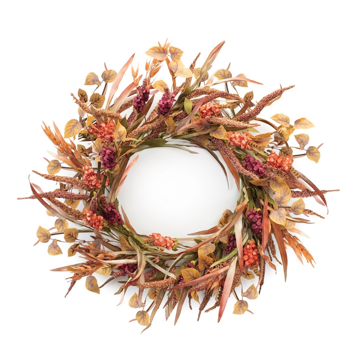 Mixed Fall Floral Wreath 23D