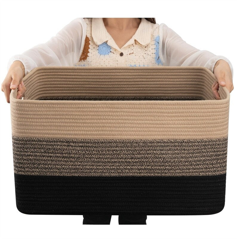 Large Blanket Basket - 17D x 22W x 12H