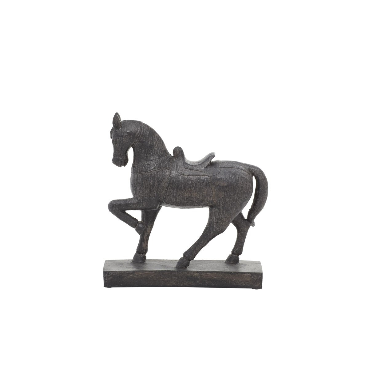 Polystone Horse Decorative Sculpture - Brown - Roche River Decor