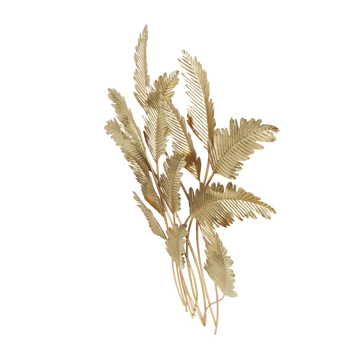 Metal Leaf Layered Home Wall Decor - Gold - Roche River Decor