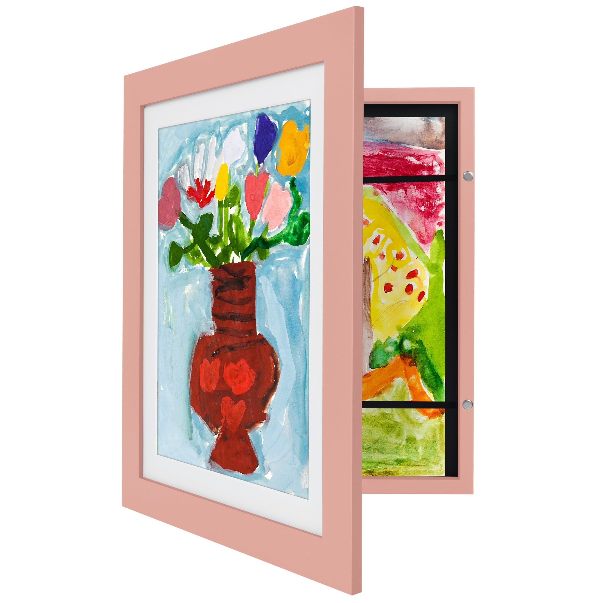 Americanflat 10x12.5 Front-loading Kids Art Frame with Mat