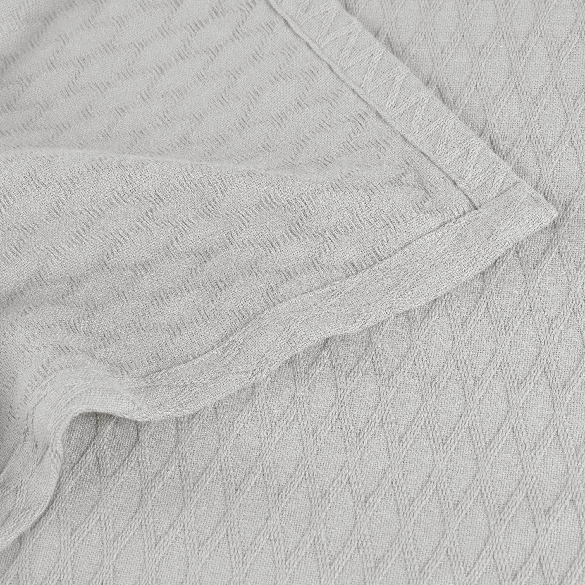 Superior Diamond Weave All-Season Bedding Cotton Blanket