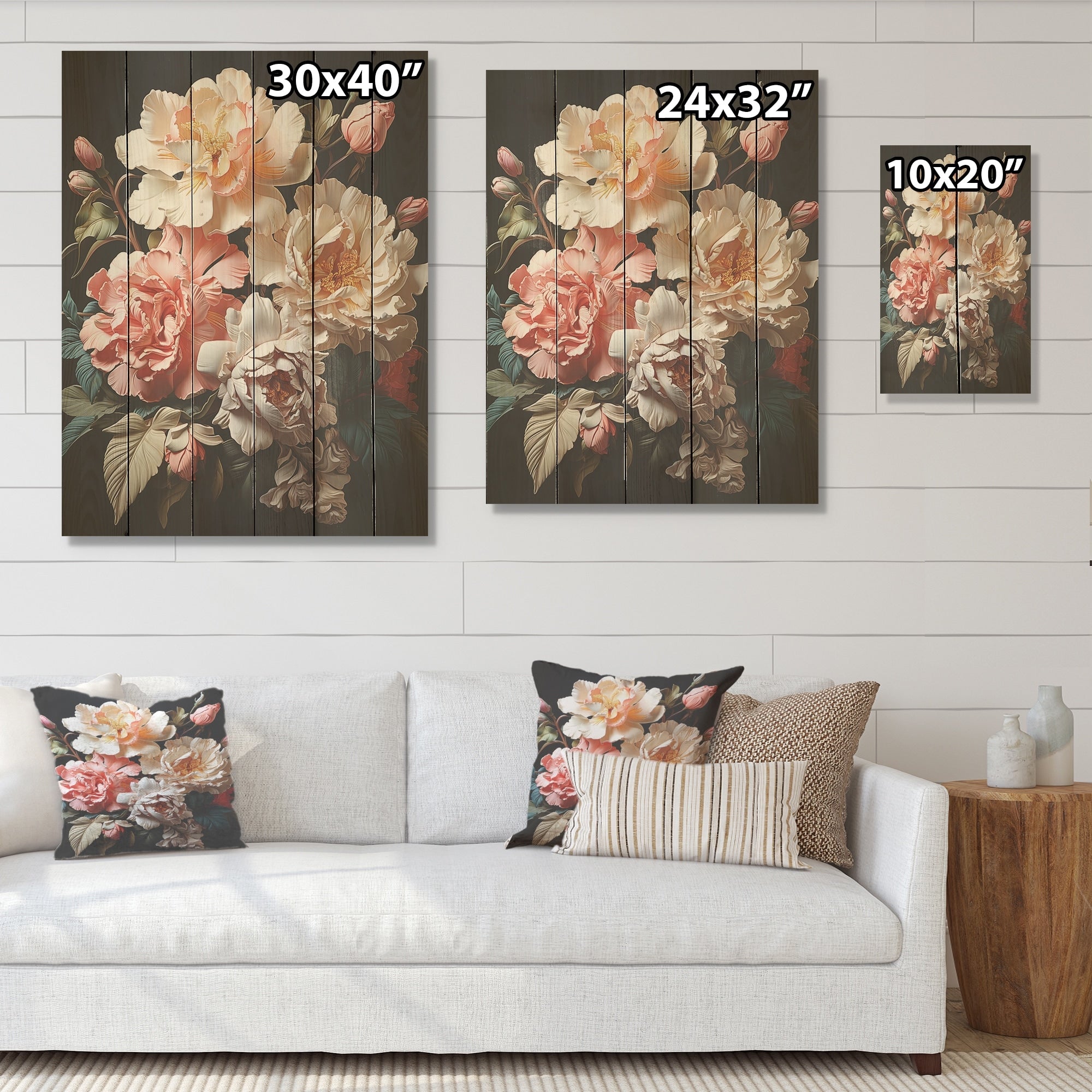 Designart Rhododendron Flowers Adorned Bliss Rhododendron Wood Wall Art Traditional Wood Panel On Natural Pine Wood