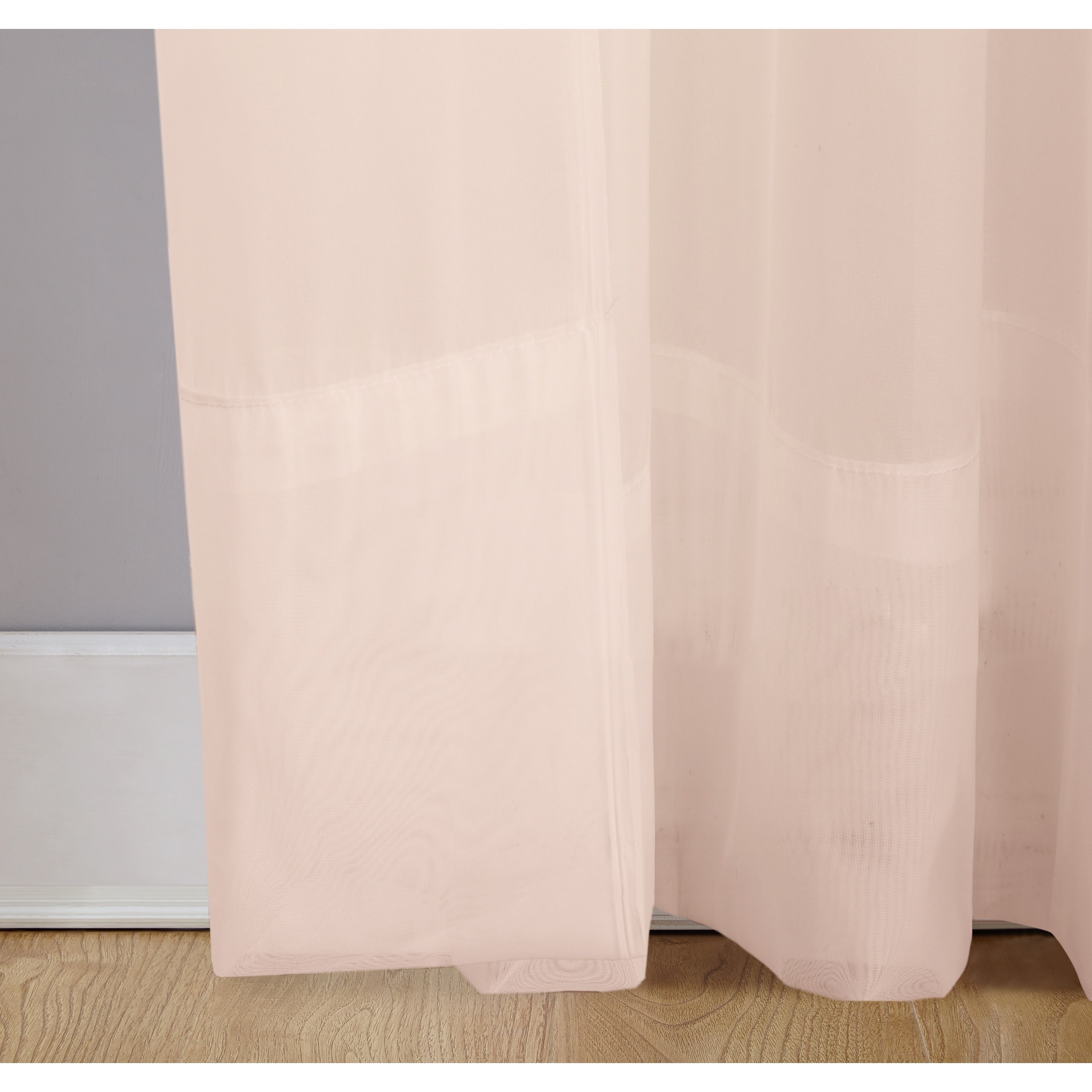 No. 918 Emily Voile Sheer Rod Pocket 1-Piece Curtain Panel, Single Panel