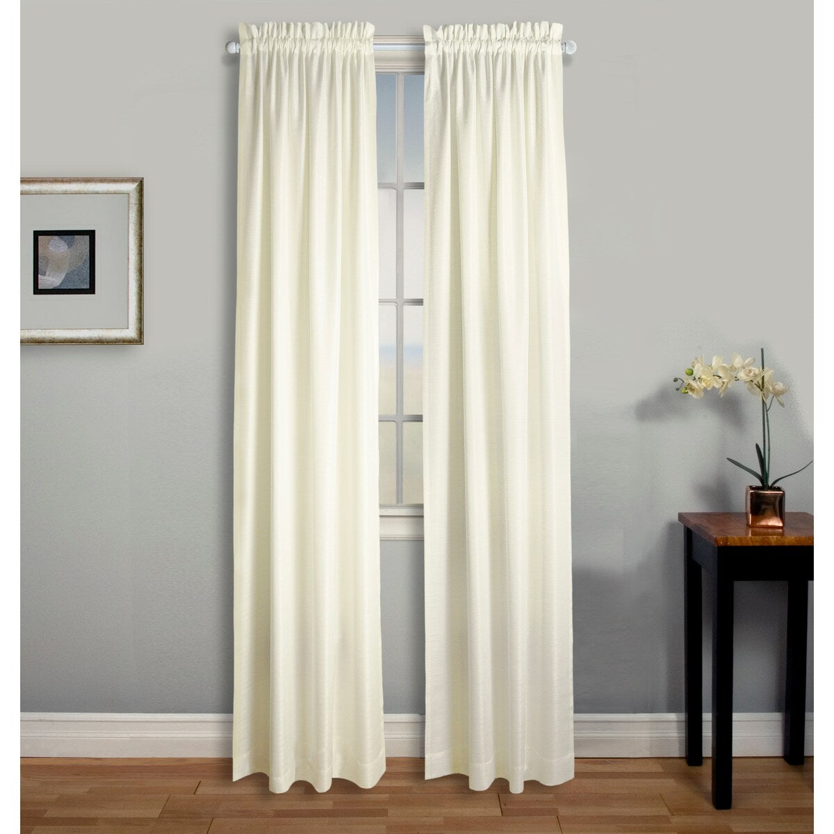 Clarendon Rod Pocket Light-filtering Single Curtain Panel