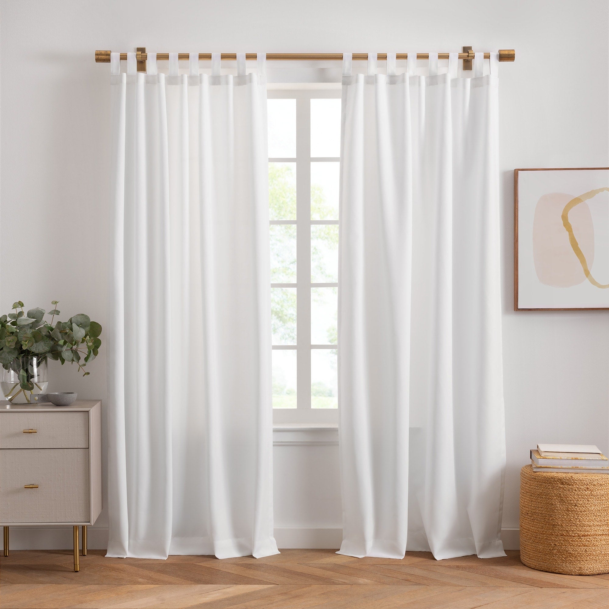 Matine Indoor/Outdoor Tab Top Single Curtain Panel