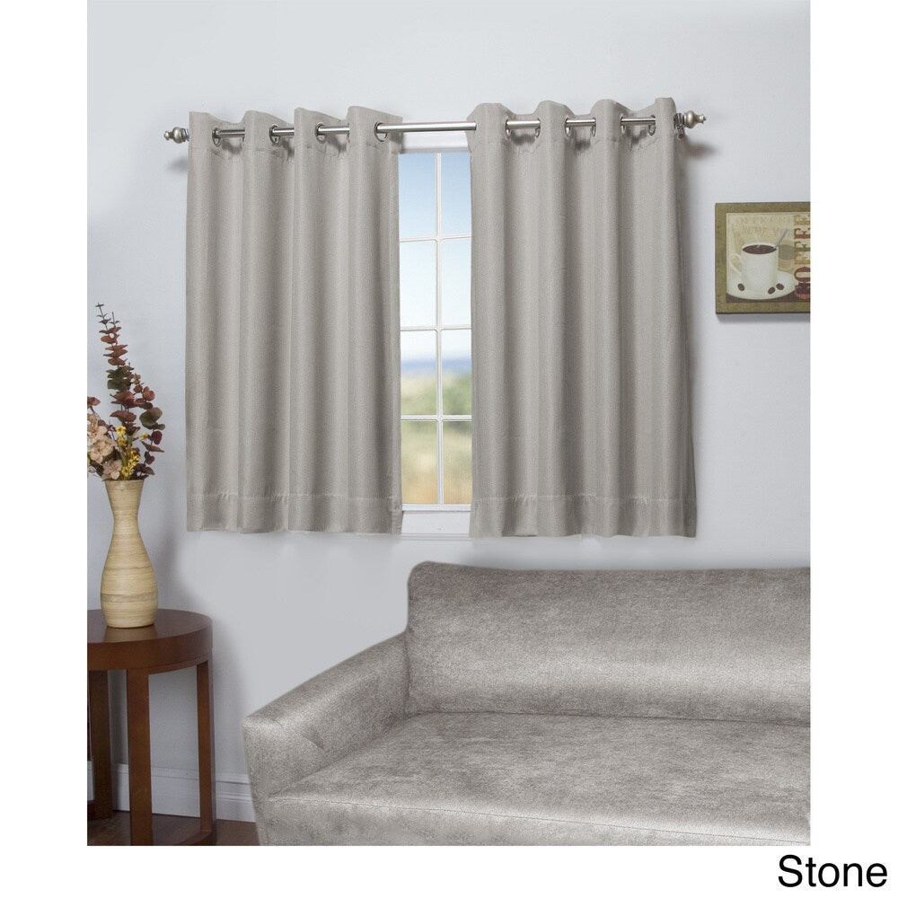 Tacoma Double-Blackout Grommet Curtain Panel - Short Length