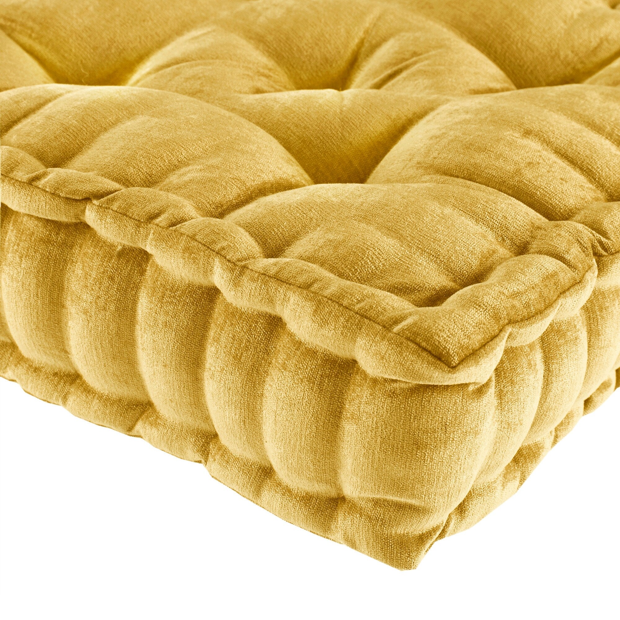 Intelligent Designs Charvi Poly Chenille Square Floor Pillow Cushion