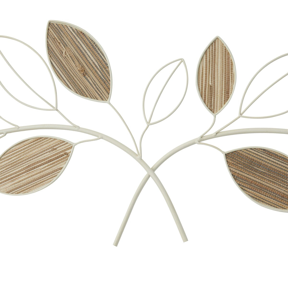 Metal Leaf Home Wall Decor - Brown - Roche River Decor