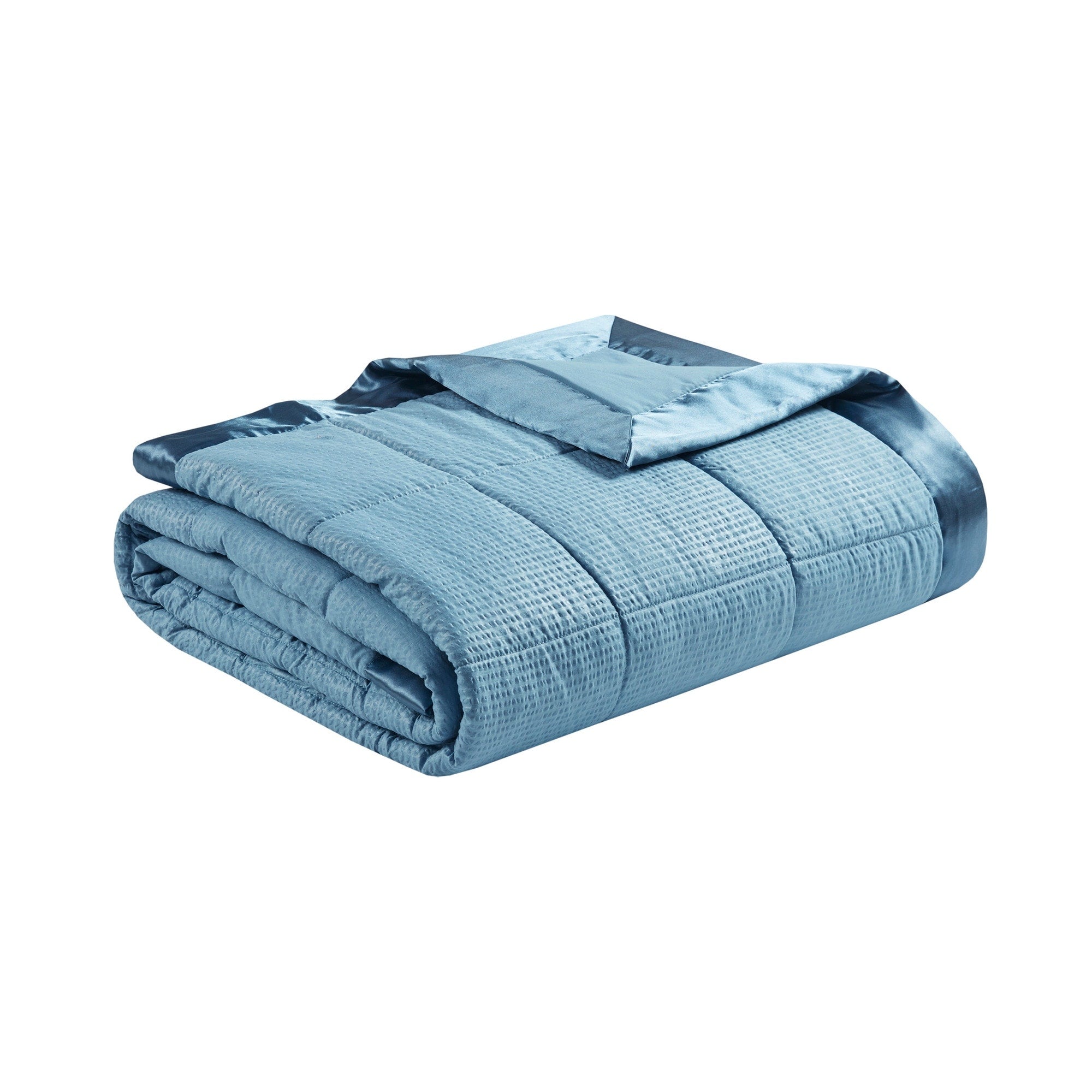 Madison Park Parkman Oversized Down Alternative Blanket with Satin Trim