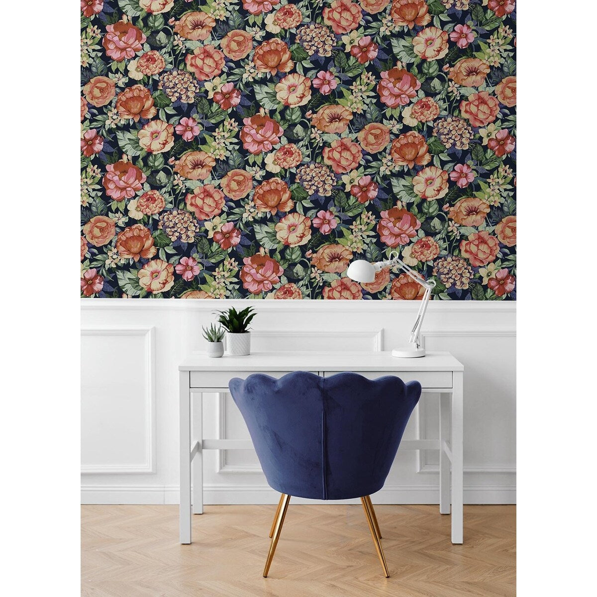 Nextwall Watercolor Floral Garden Peel And Stick Wallpaper