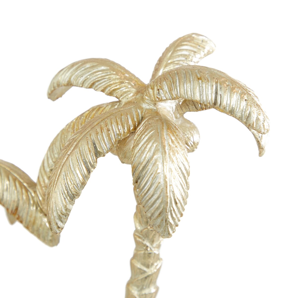 Polyresin Tree Palm Decorative Sculpture - Gold - Roche River Decor