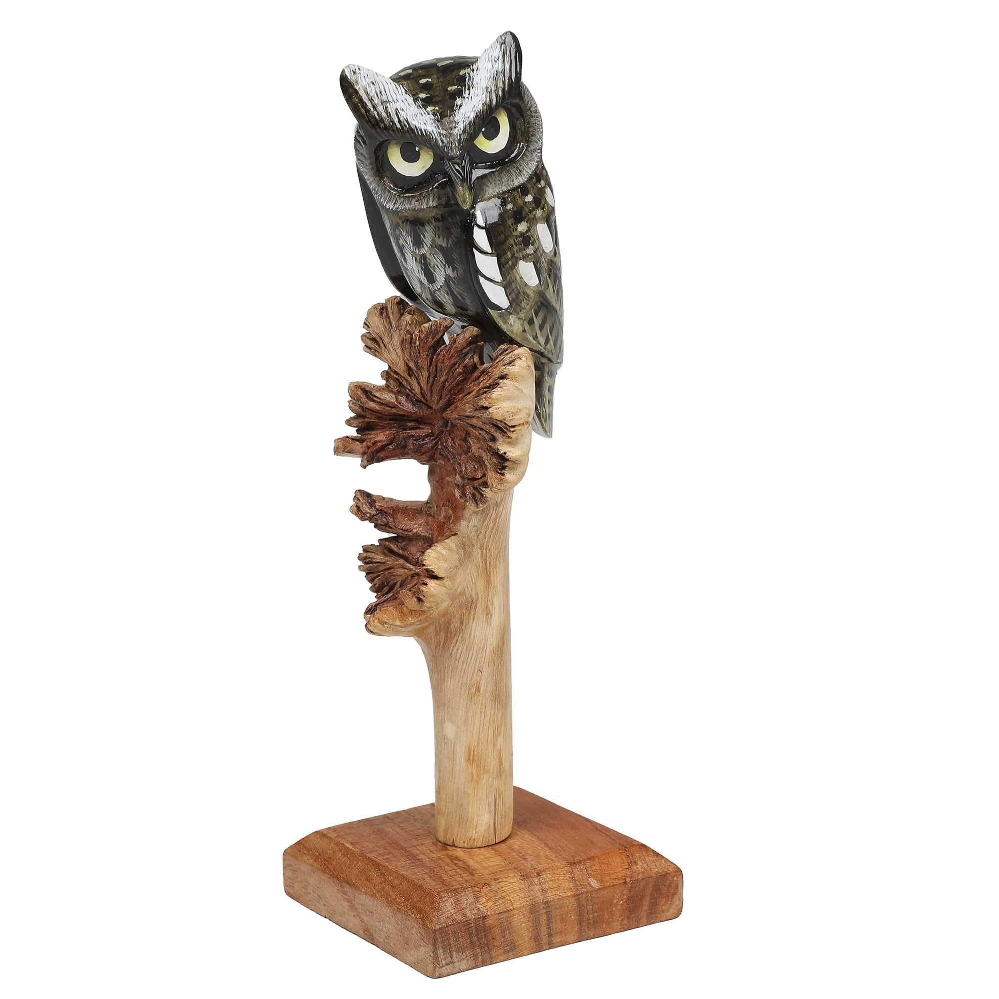 Novica Handmade The Owl Wood Sculpture