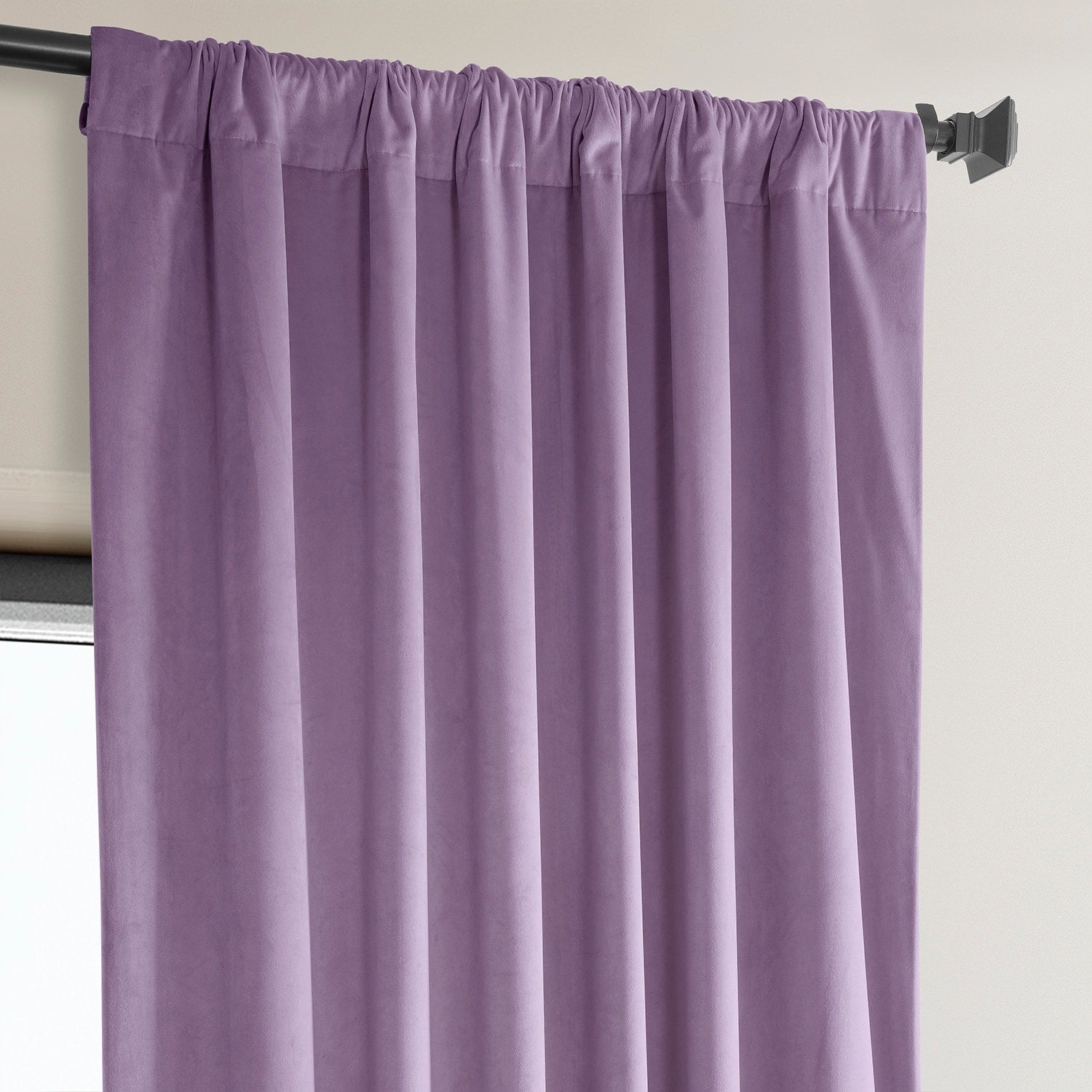 Exclusive Fabrics Heritage Plush Velvet Room Darkening Curtain (1 Panel) - Luxurious Single Drapery for Enhanced Room Darkening