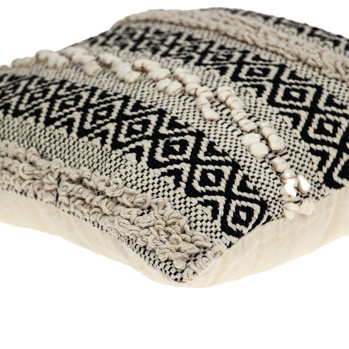 Parkland Collection Abali Transitional Black and White Pillow Cover