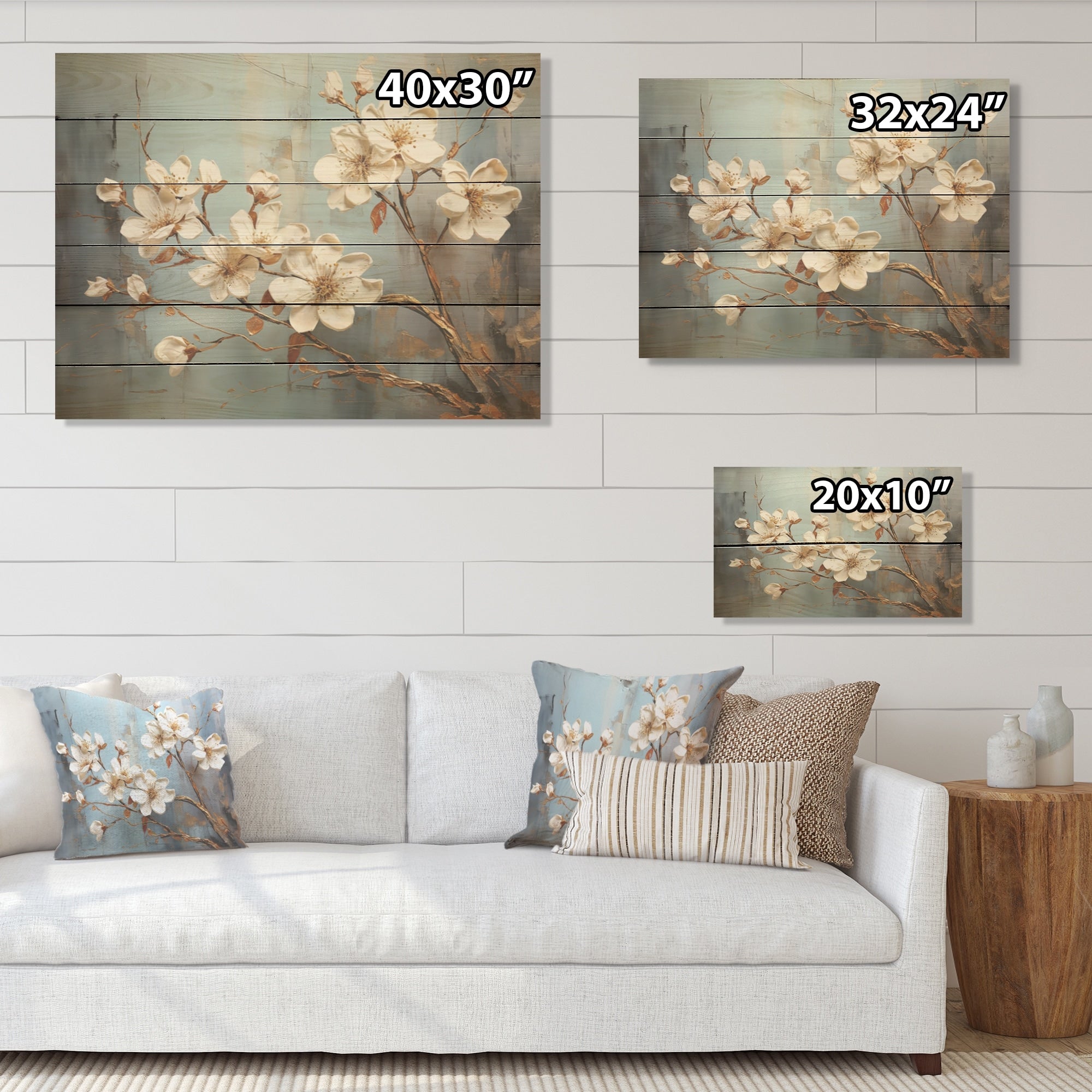 Designart Gilded Beauty Daffodils Gilded Accents Daffodils Wood Wall Decor - White Wood Panel On Natural Pine Wood