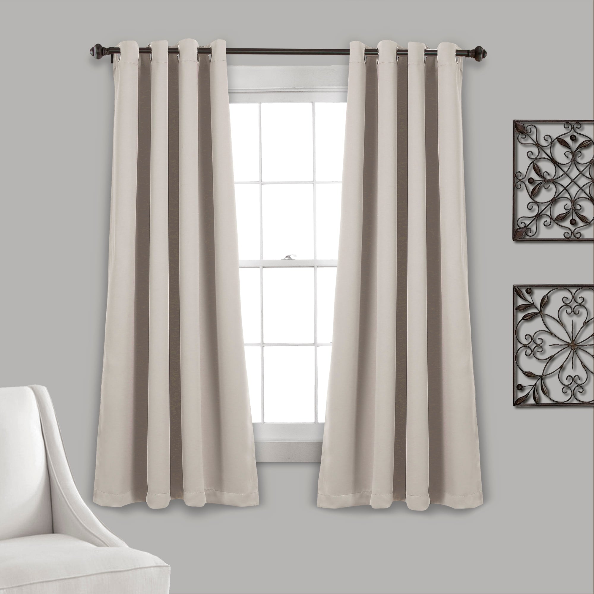 Lush Decor Insulated Grommet Blackout Curtain Panel Pair