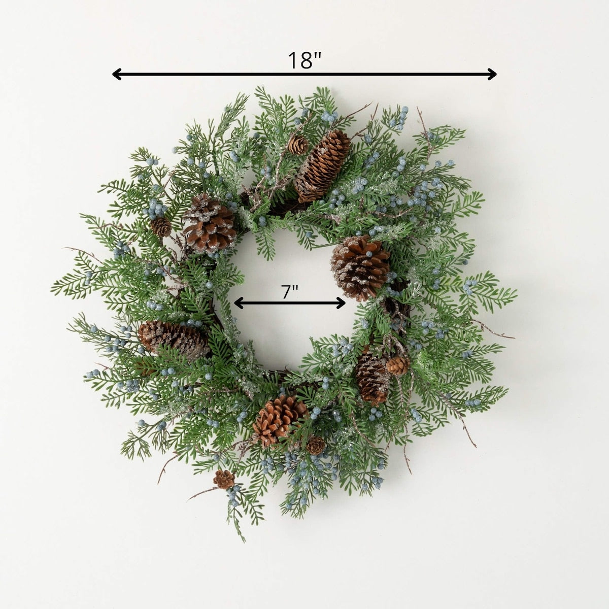 Sullivans Artificial Christmas Berry Cedar Wreath