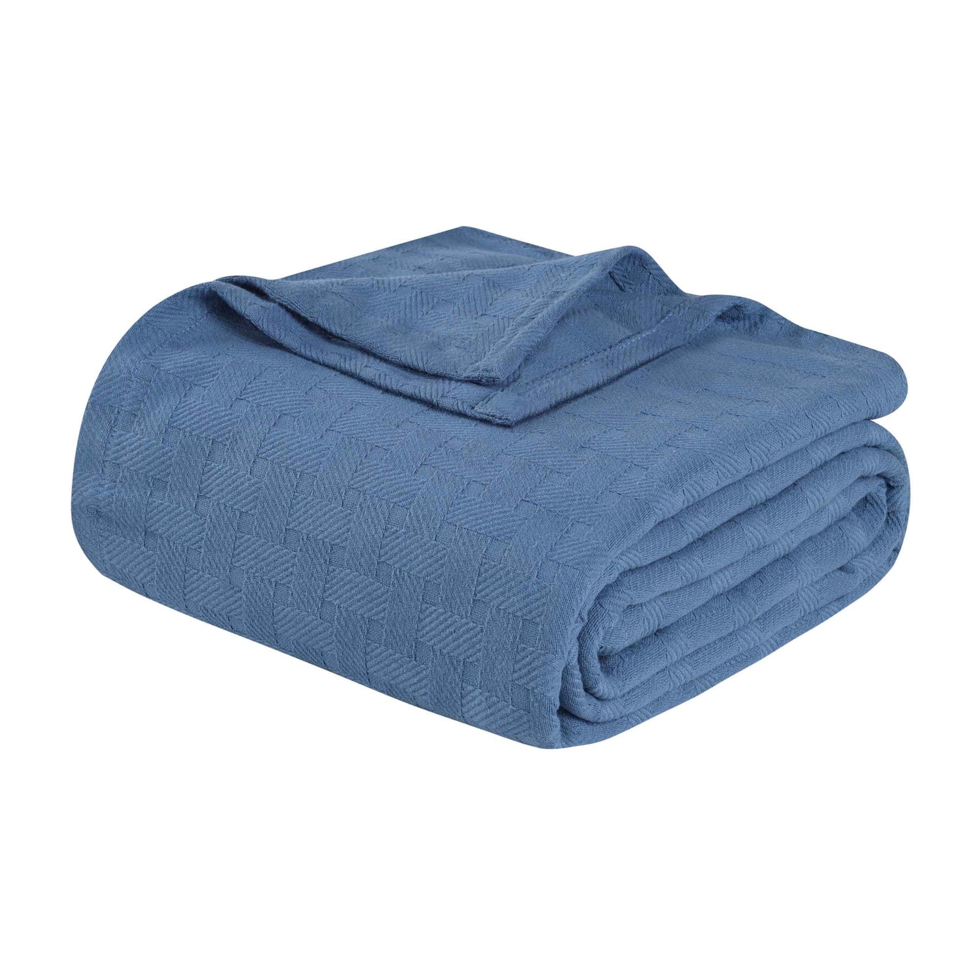 Superior Basketweave All-Season Bedding Cotton Blanket