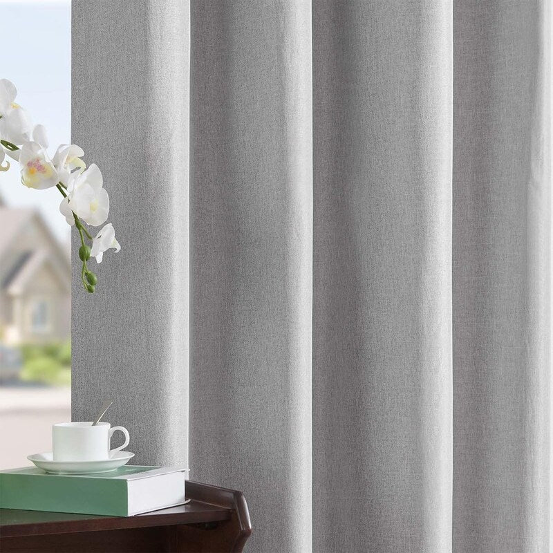 Blackout Curtains 84 Inch Length, 2 Panel Set, Living Room Insulated Curtains - 84L x 54W