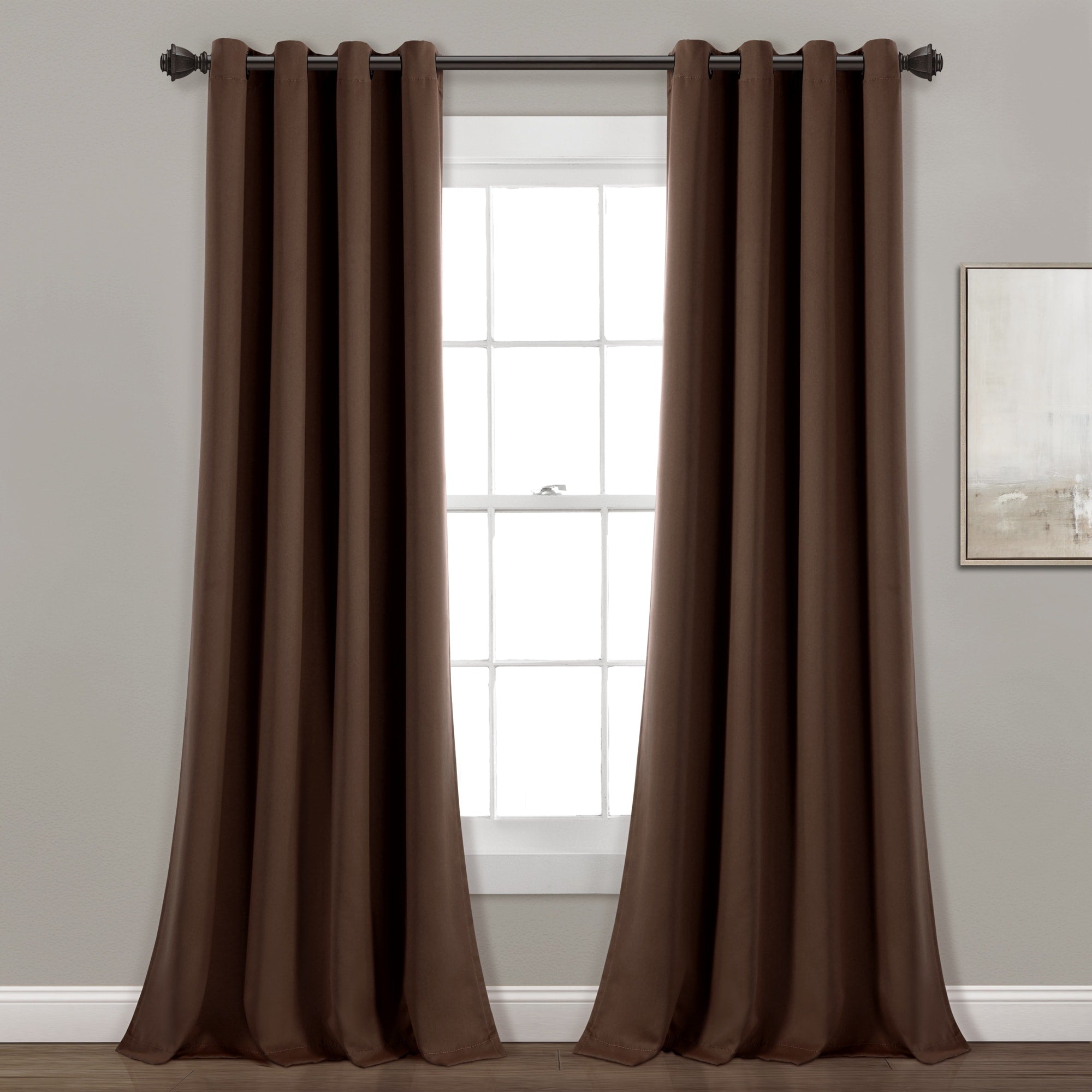 Lush Decor Insulated Grommet Blackout Curtain Panel Pair