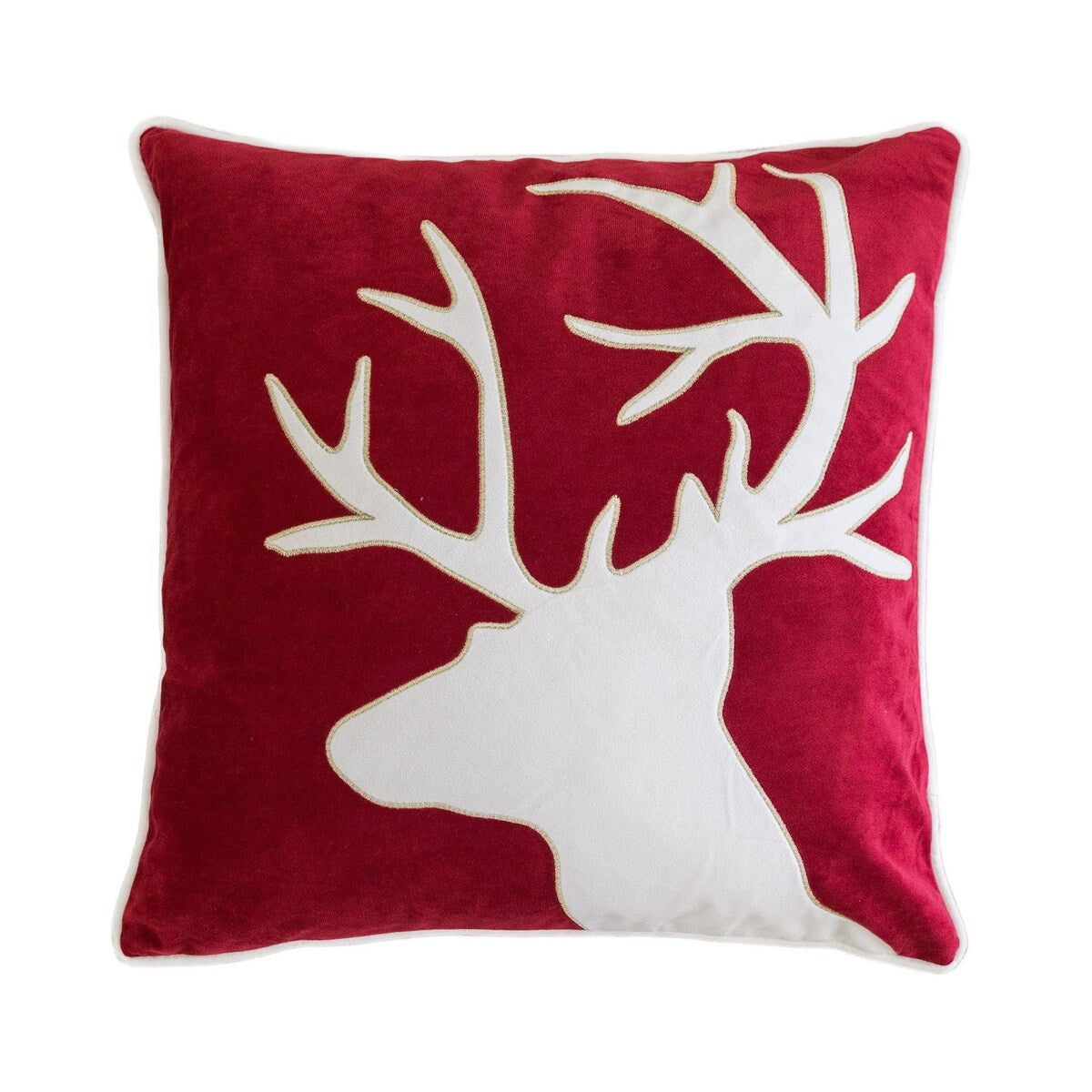 Homey Cozy Christmas Reindeer Throw Pillow Cover & Insert