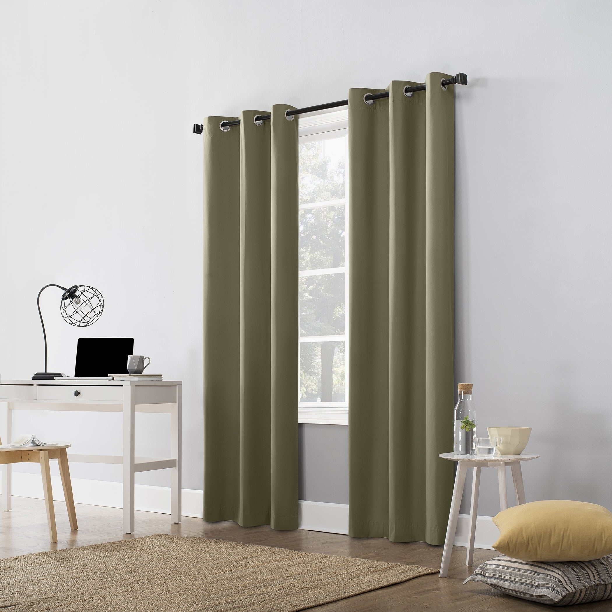 Sun Zero Cyrus Thermal Total Blackout Grommet Curtain Panel, Single Panel