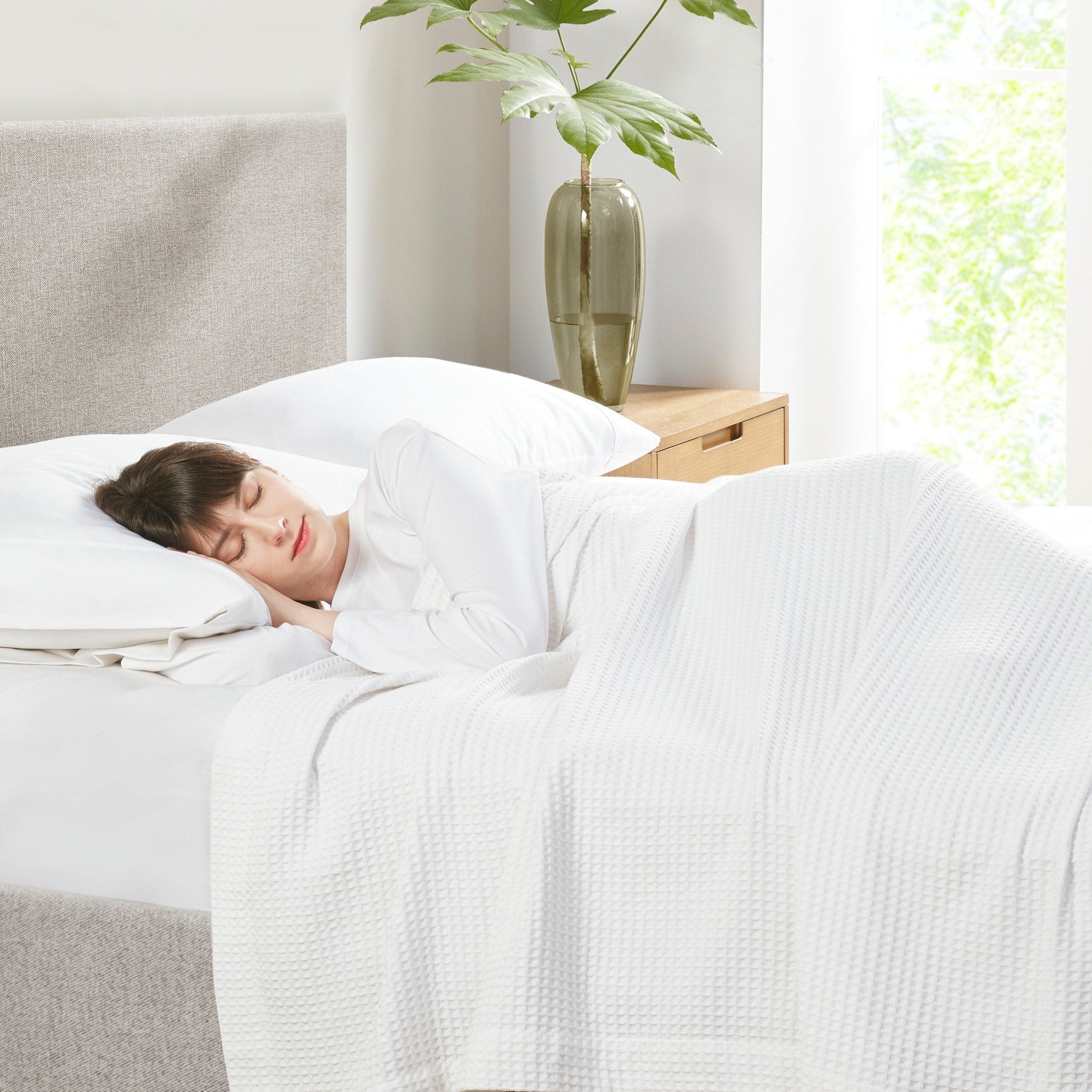 Beautyrest Waffle Weave Cotton Blanket