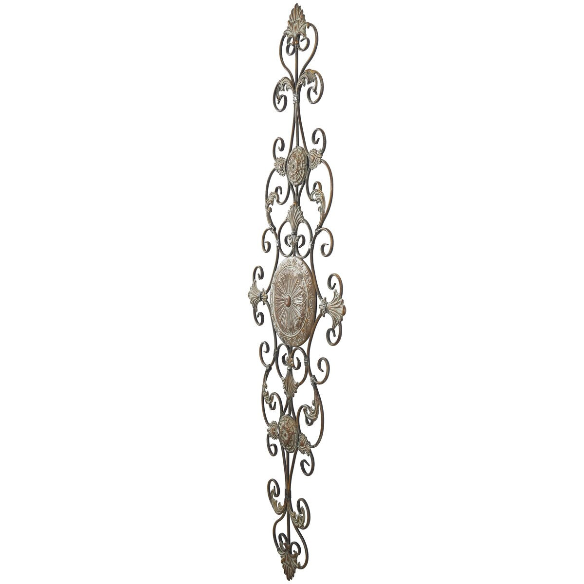 Metal Scroll Home Wall Decor - Brown - Roche River Decor