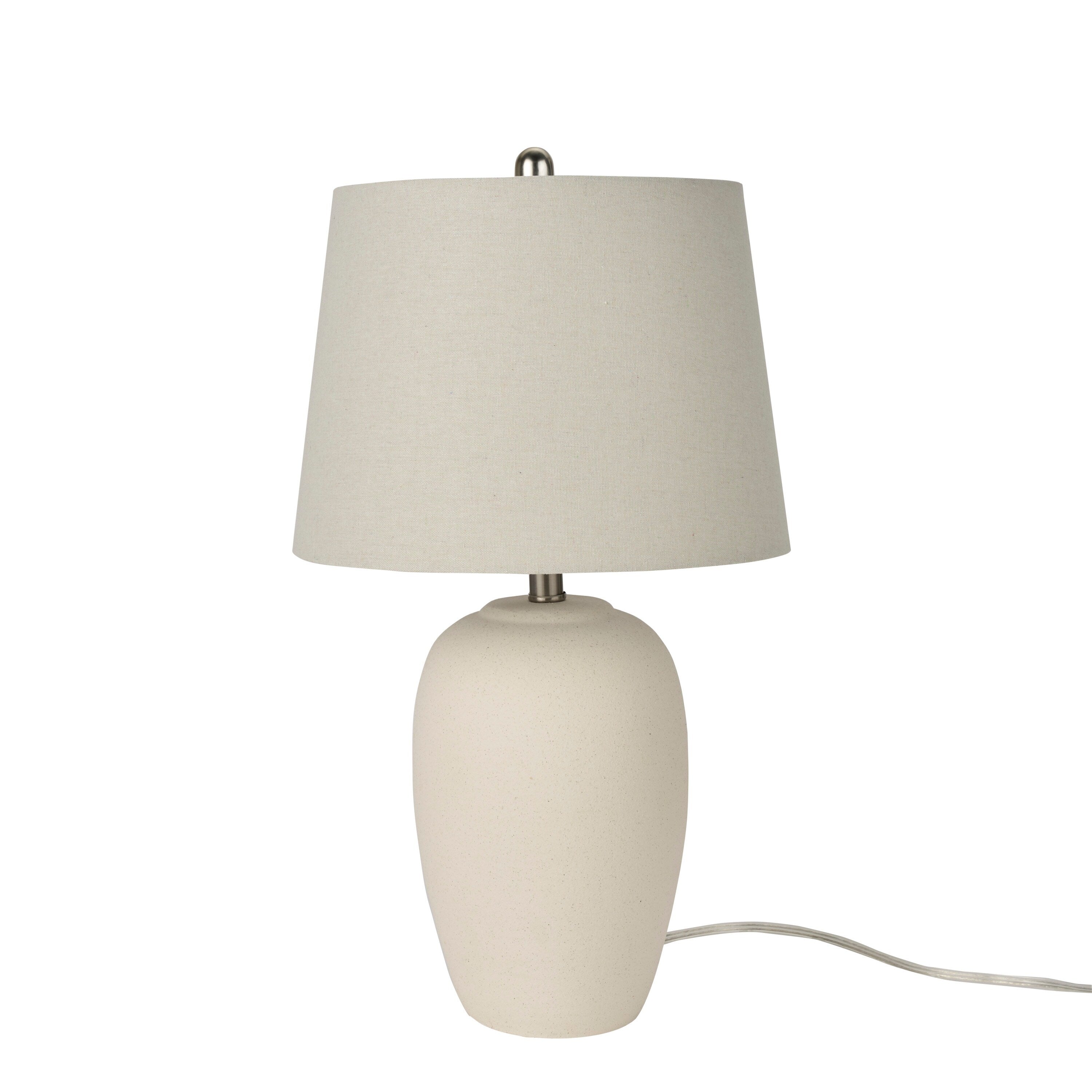 Nourison 23 Unglazed Ceramic Jar Table Lamp