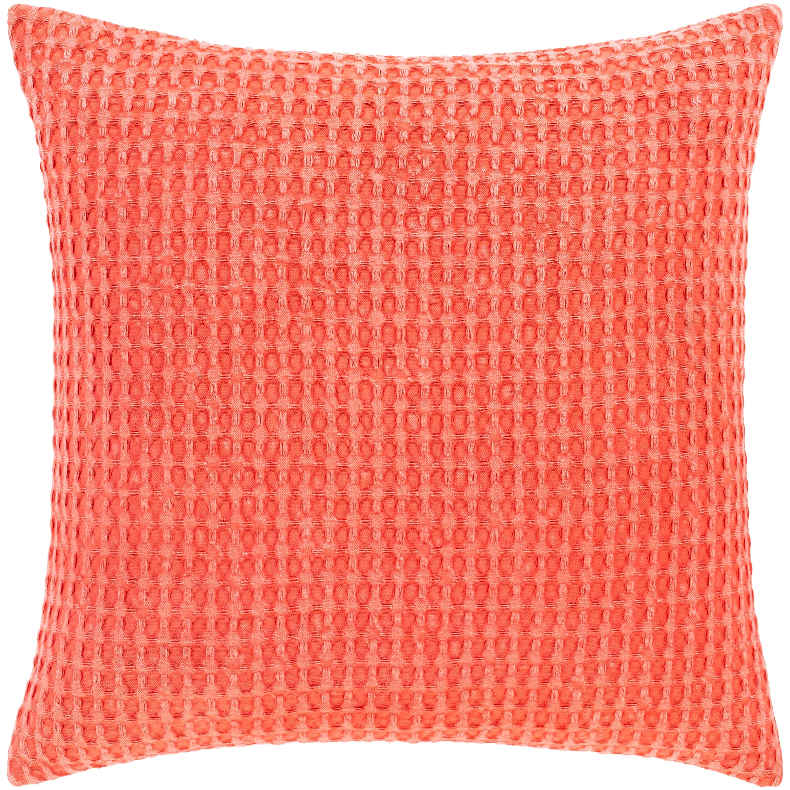 Livabliss Whitley Faded Waffle Weave Cotton Throw Pillow