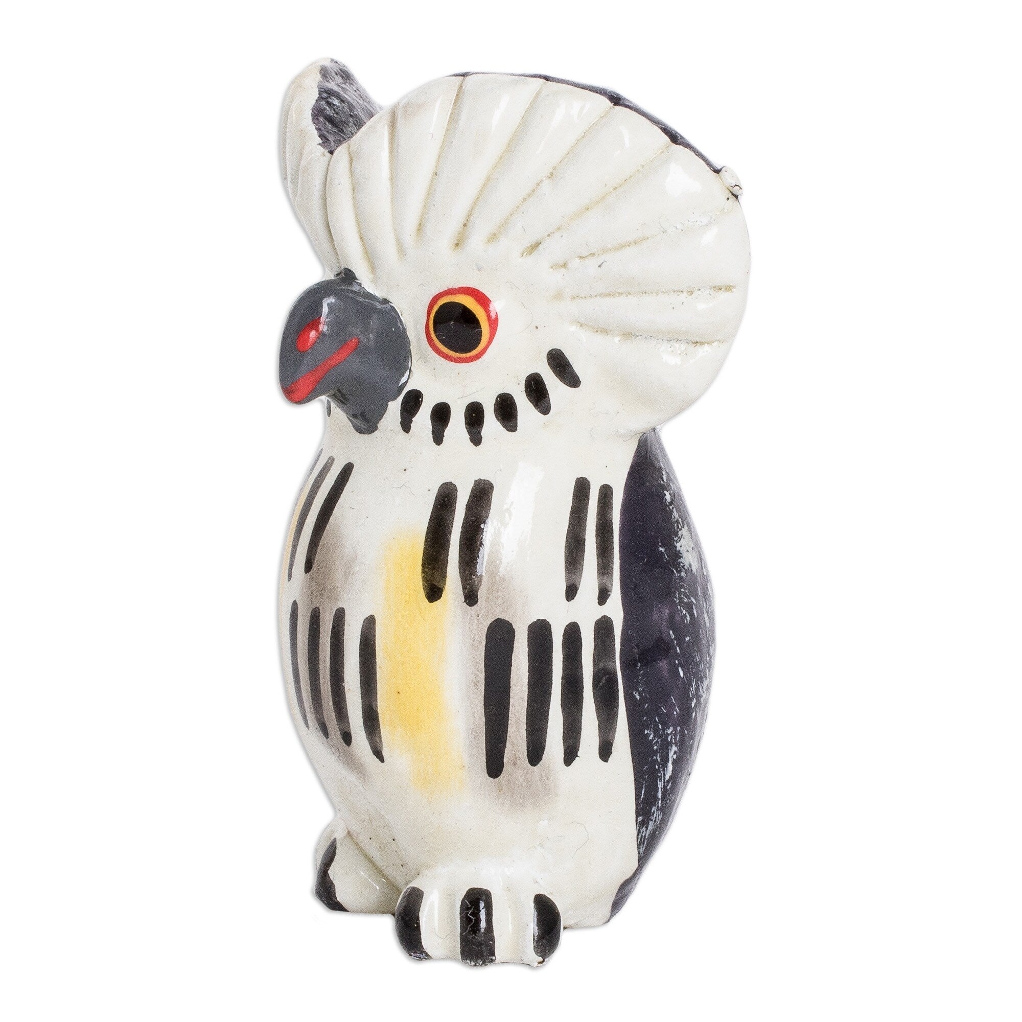 Novica Handmade Charming Tecolote Ceramic Figurine