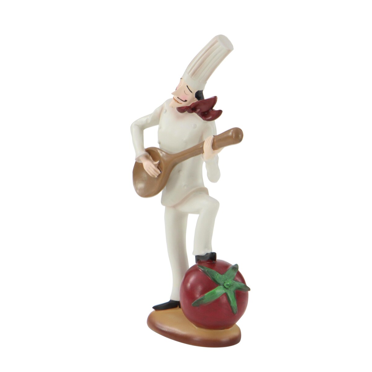 Polystone Chef Decorative Sculpture with Musical Instruments - Set of 3 White - Roche River Decor