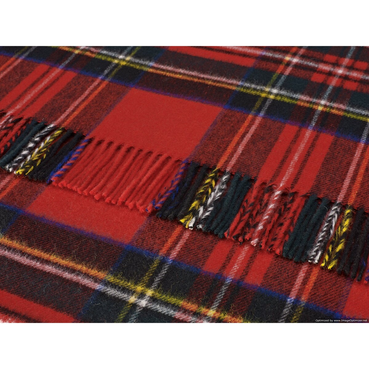 Royal Stewart - Merino Lambswool Throw Blanket - Made in UK