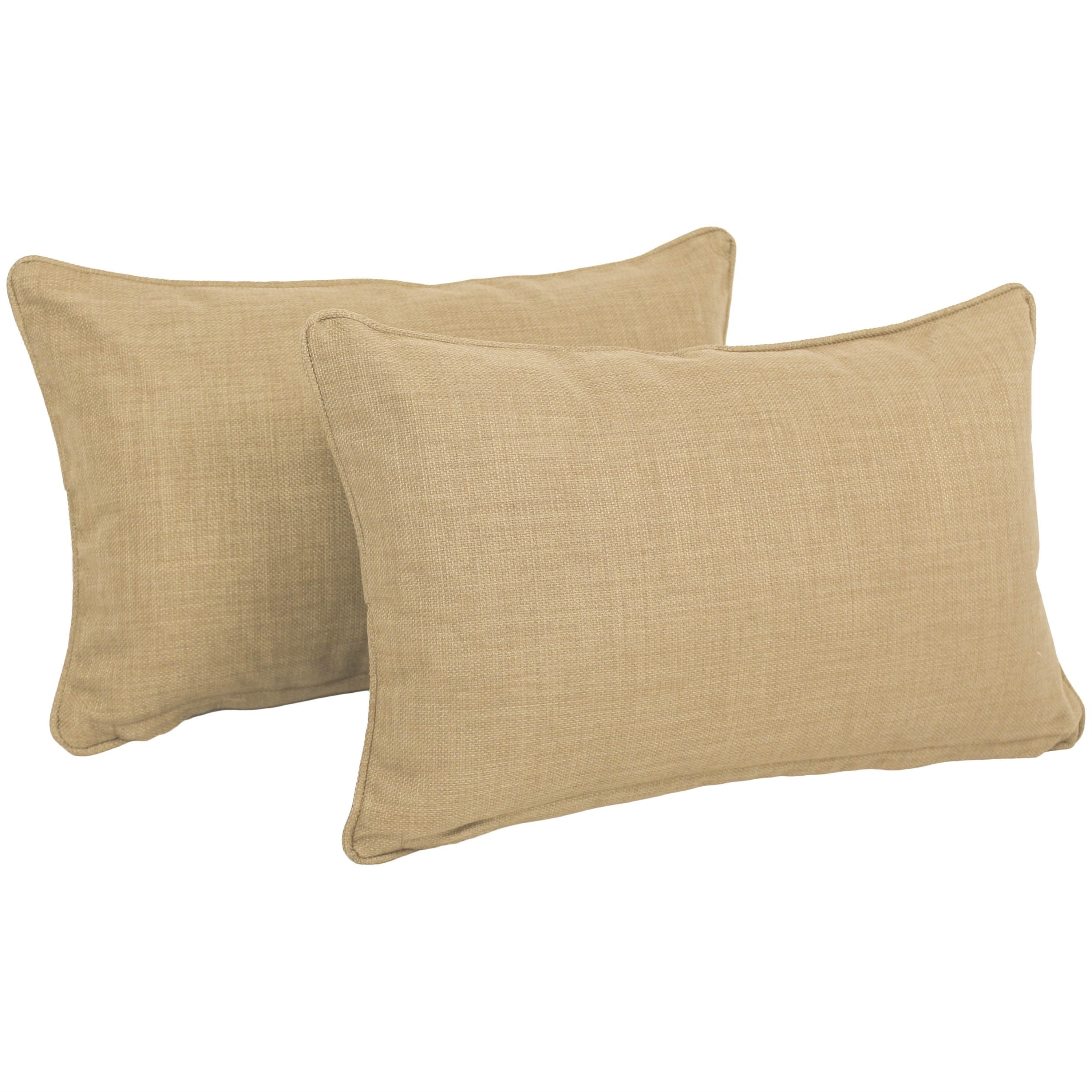 20-inch by 12-inch Indoor/Outdoor Lumbar Accent Throw Pillow (Set of 2)