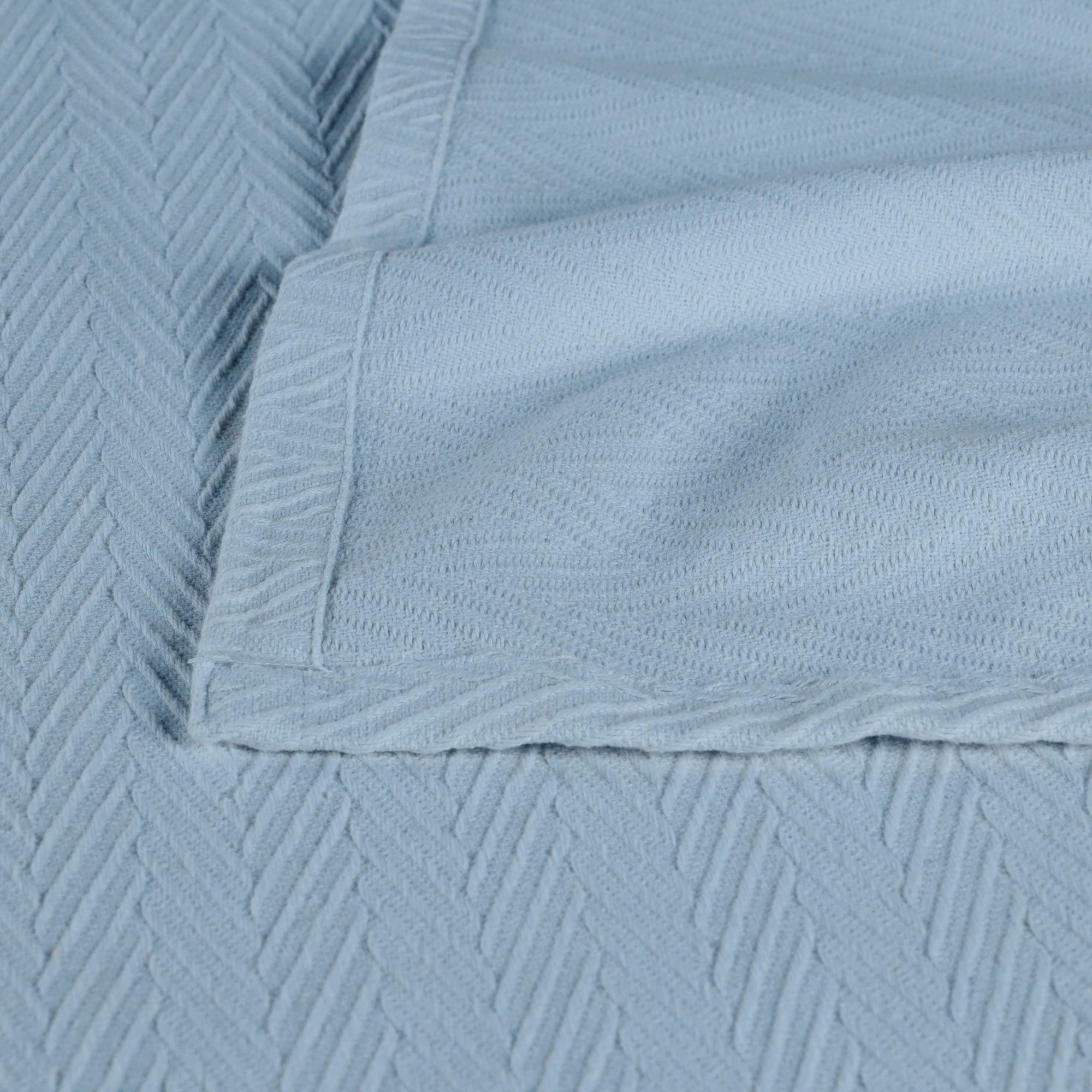 Superior Metro Zig-Zag Chevron All-Season Bedding Cotton Blanket